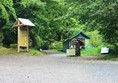 Entrance from car park into woodland walks