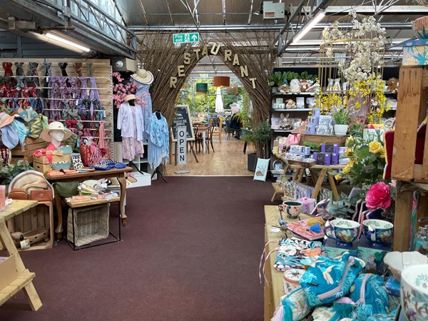 Picture of the inside of the deli and garden centre