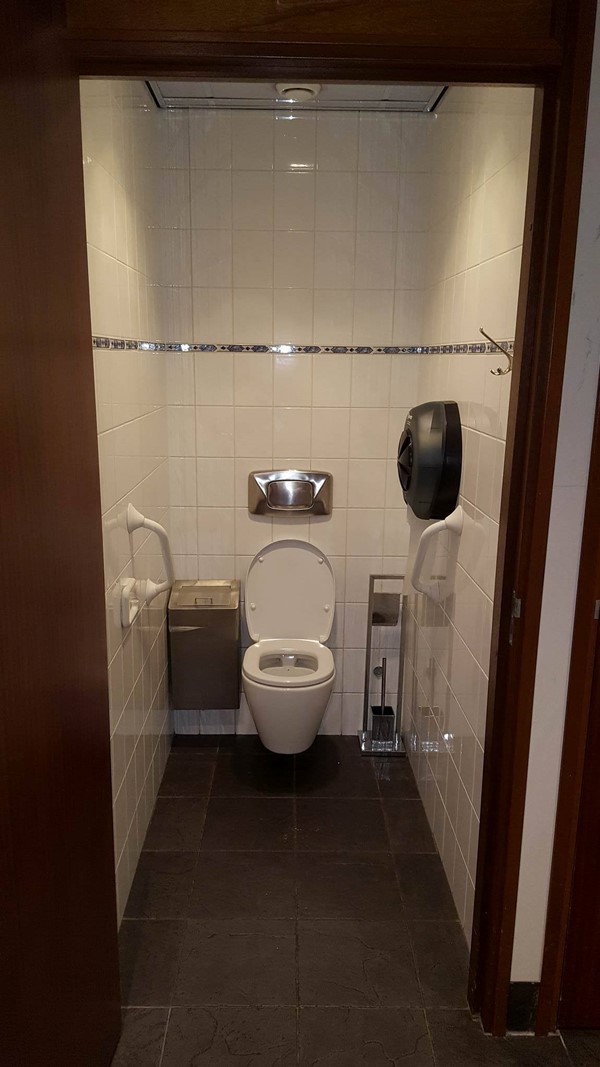 Accessible toilet on main floor
