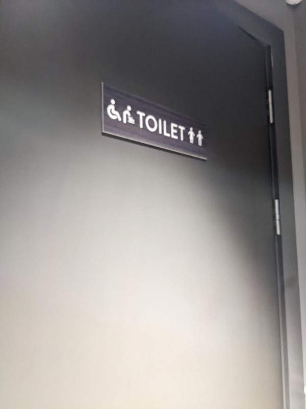 Sign of the accessible / baby changing toilet.