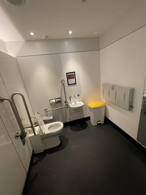 One of the accessible WC