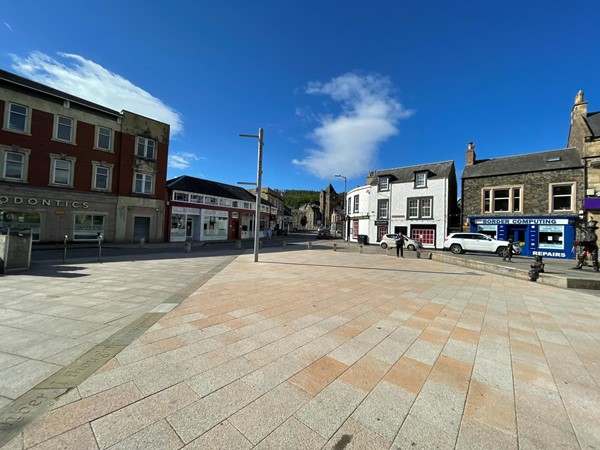 In Market Square looking toward Channel Street