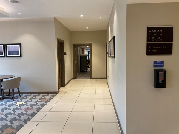The hallway area leads off to toilet and bedrooms