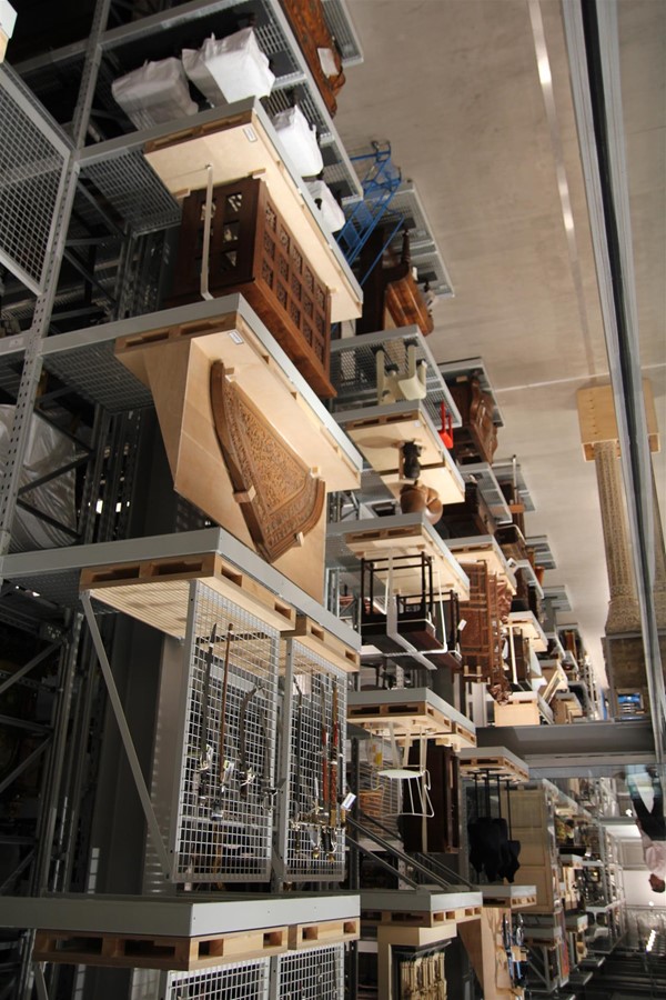 Image of racks of exhibits