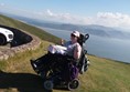 Wheelchair user on great orme.