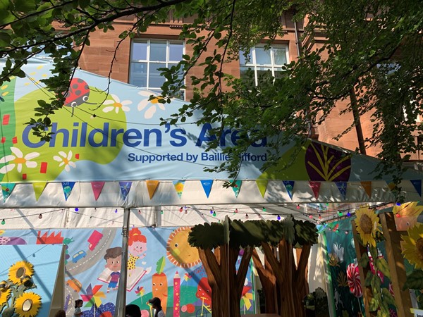 Children's area of the Book Festival