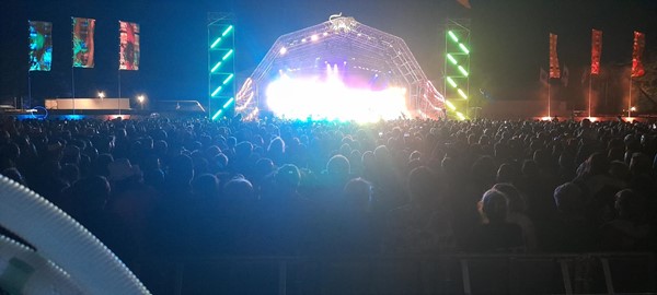Stage at night
