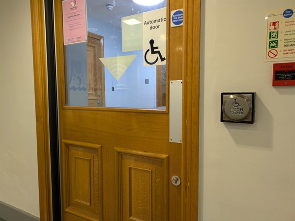 Image of door and touch pad