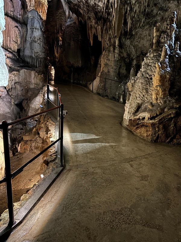 Image of a walkway in a cave