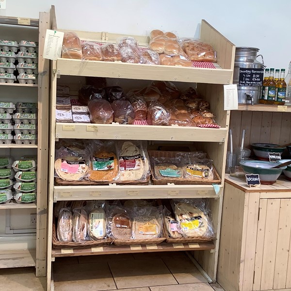 (3) limited selection of bread department