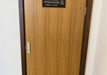 Image of an accessible fitting room door