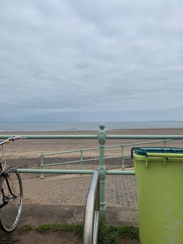 View of beach from the promenade