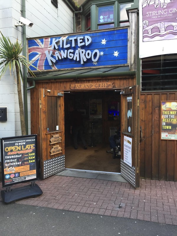 Main door to the bar