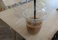 Image of half drank iced latte