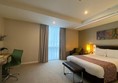 Disabled bedroom with ceiling hoist rail