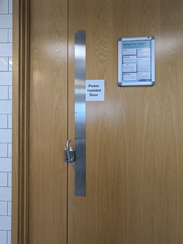 Image of door to accessible toilet