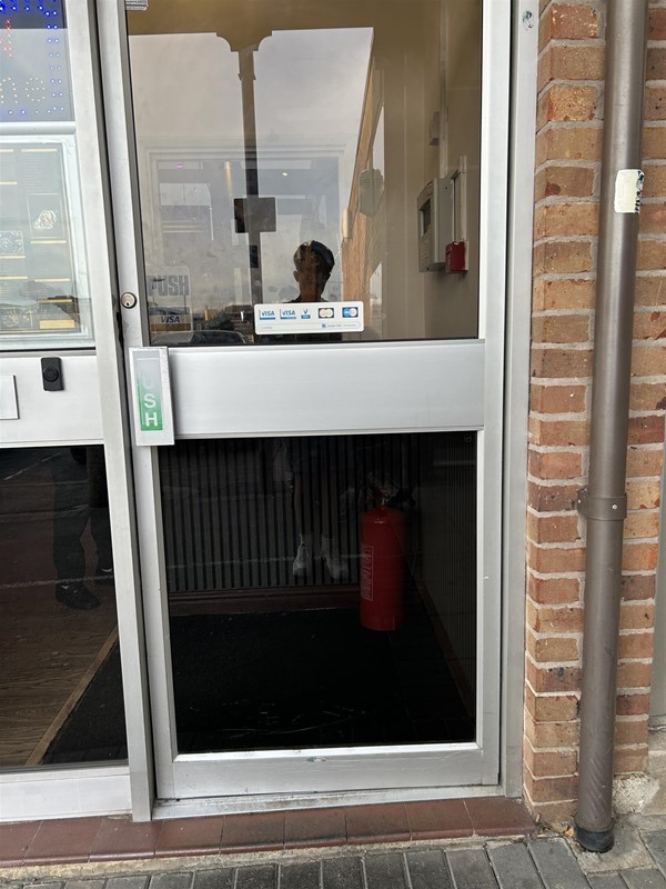 Image of the entrance door to the venue.