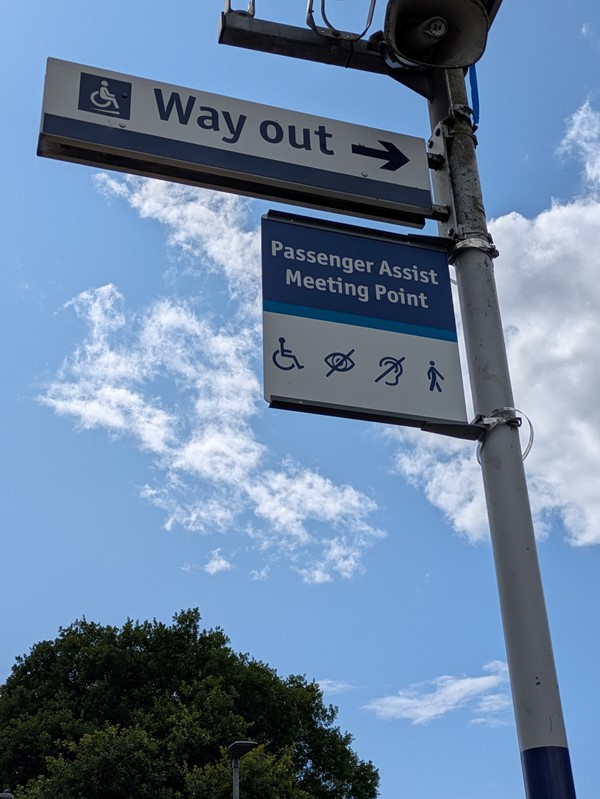 Image of Passenger Assistance sign