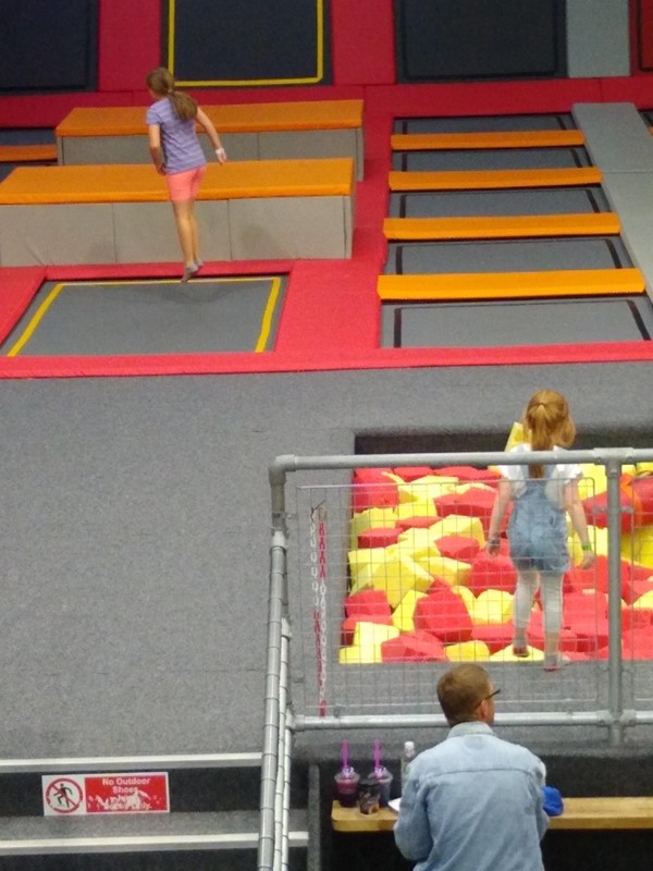 Trampolines and foam pit