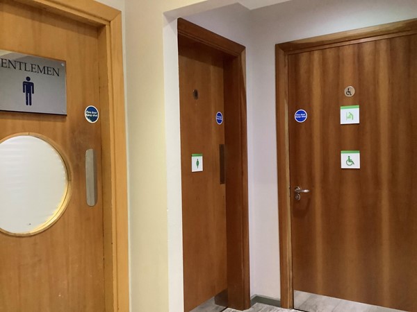 Picture of toilet doors