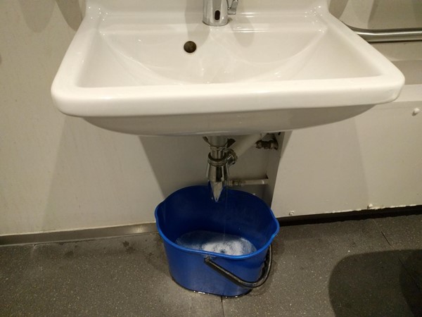 The accessible toilet at Foyle's bookshop