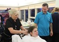 HH Hair Design visit St Oswald's Hospice