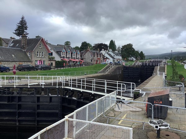 Image a lock on the Caledonian Canal, Fort Augustus