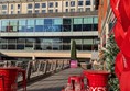 Image of seating area outside Sixes