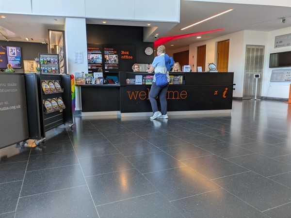 Image of reception with lowered counter