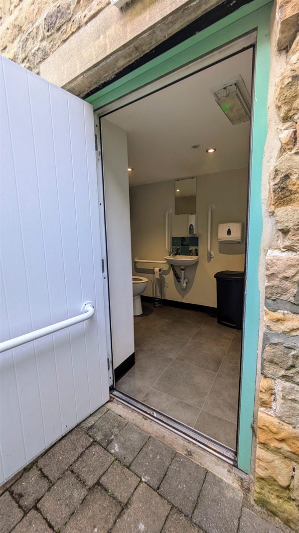 Entrance to the toilet.