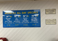 Image of a menu board
