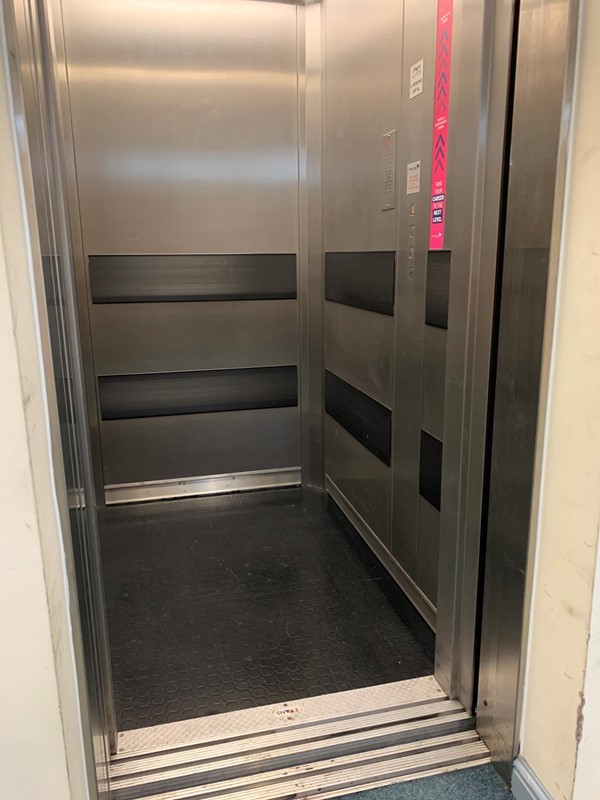 Inside of lift