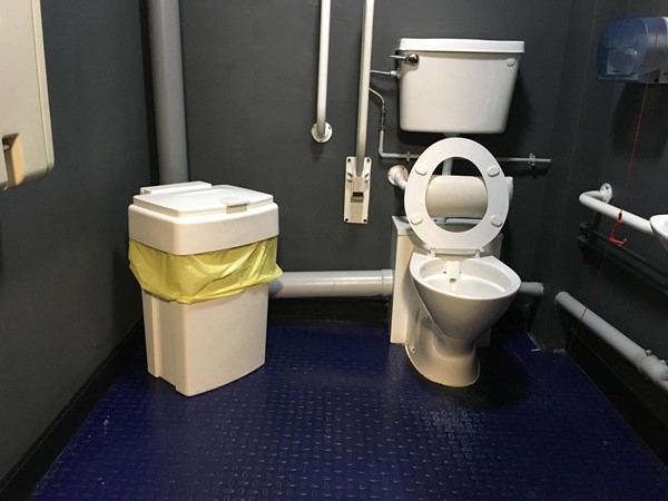 Image of one of the accessible toilets.