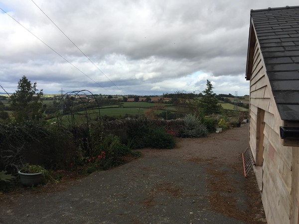 The scenic setting around Thatch Close Cottages, taken from the bedroom extension at the side of Valley View.