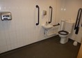 Spacious toilet