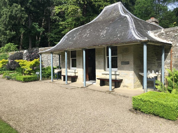 View of summer house.