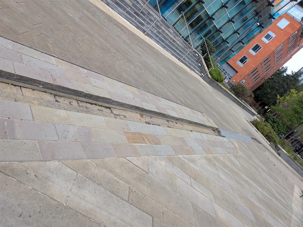 image of ditch in pavement
