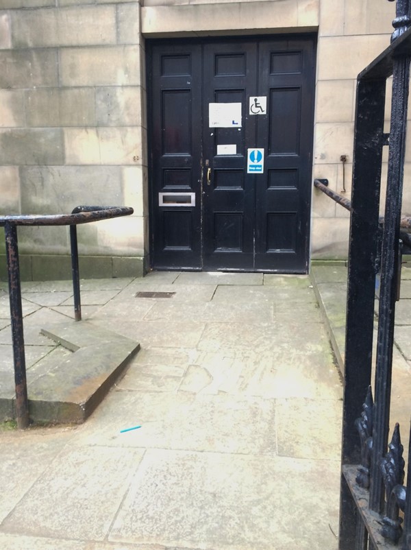 Accessible entrance.