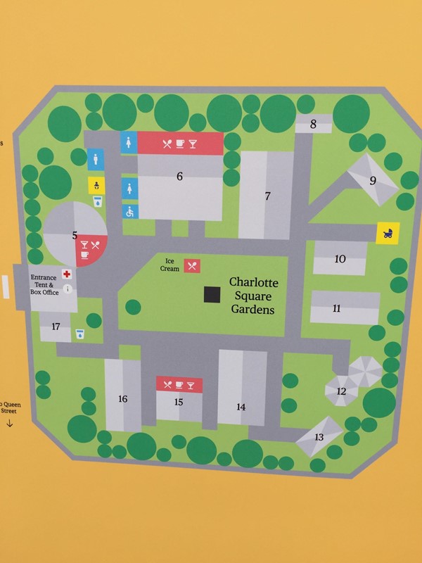 Map of Edinburgh Book Festival
