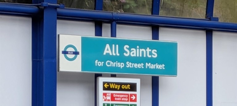 All Saints DLR Station