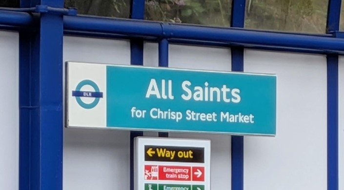 All Saints DLR Station