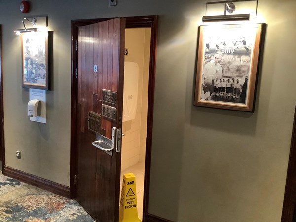 Picture of the accessible toilet door
