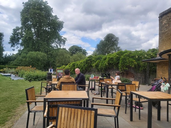 Clissold House Cafe terrace