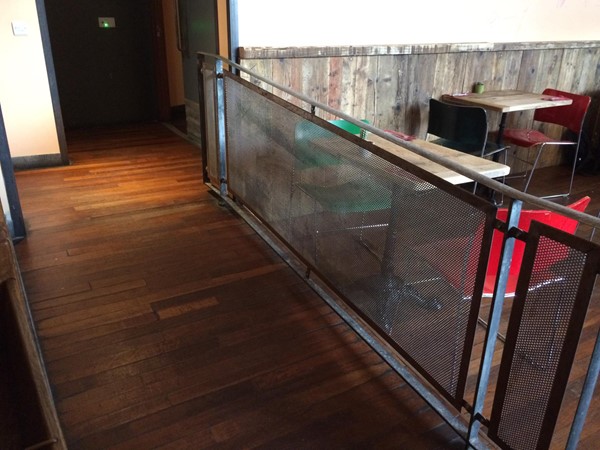 Photo of the ramp up to our table.