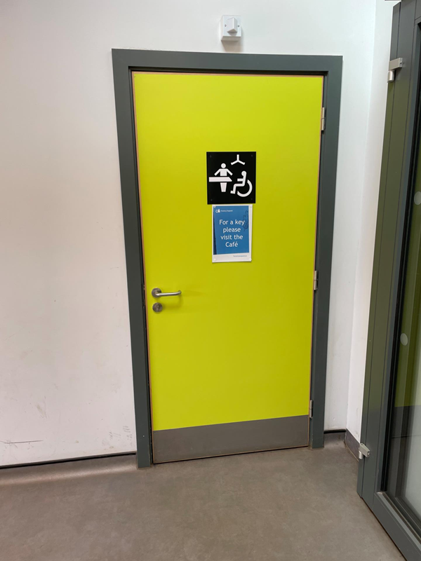 Toilet door