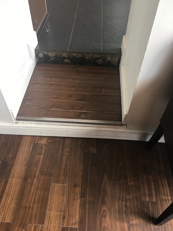 Steps between rooms.
