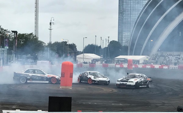 View of the drift show from the accessible seating