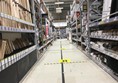 Image showing one of the aisles in the B&Q store.