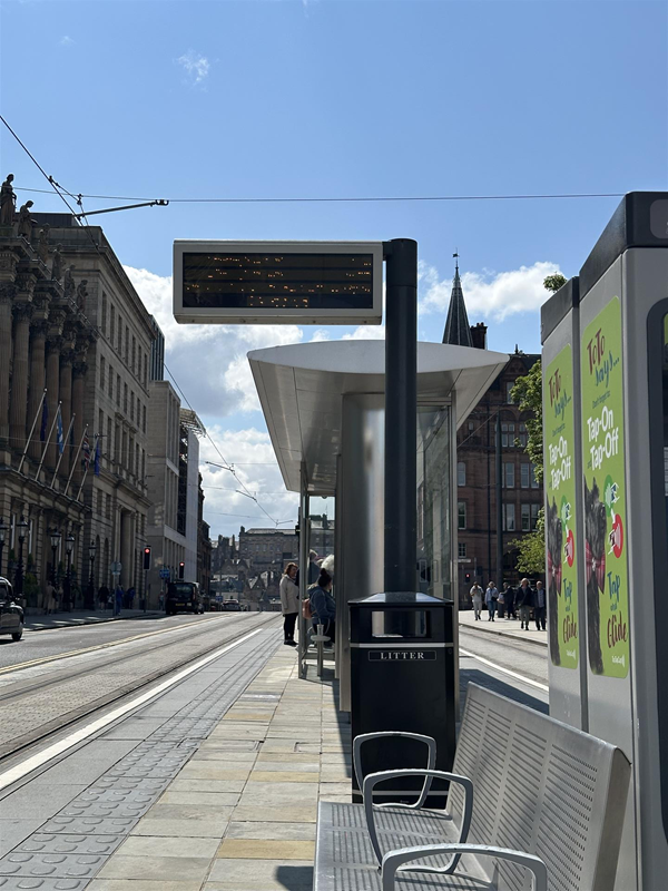 Image of tram stop