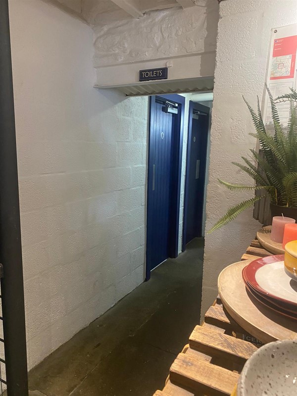 Image of a toilet doorway